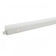 Regleta plastica led plana 220VAC 7W 600mm luz blanca 560lm 15000hr con interruptor Globaltronics